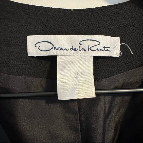 Oscar De La Renta Black Blazer Jacket Medium - Picture 14 of 14